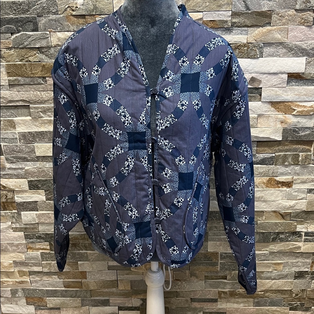 Universal Thread Blue Floral Jacket - image 1
